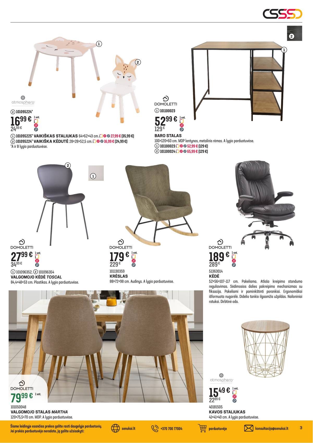 Senukai - Senukai akcijų leidinys Nr. 01 (678) 3 puslapis