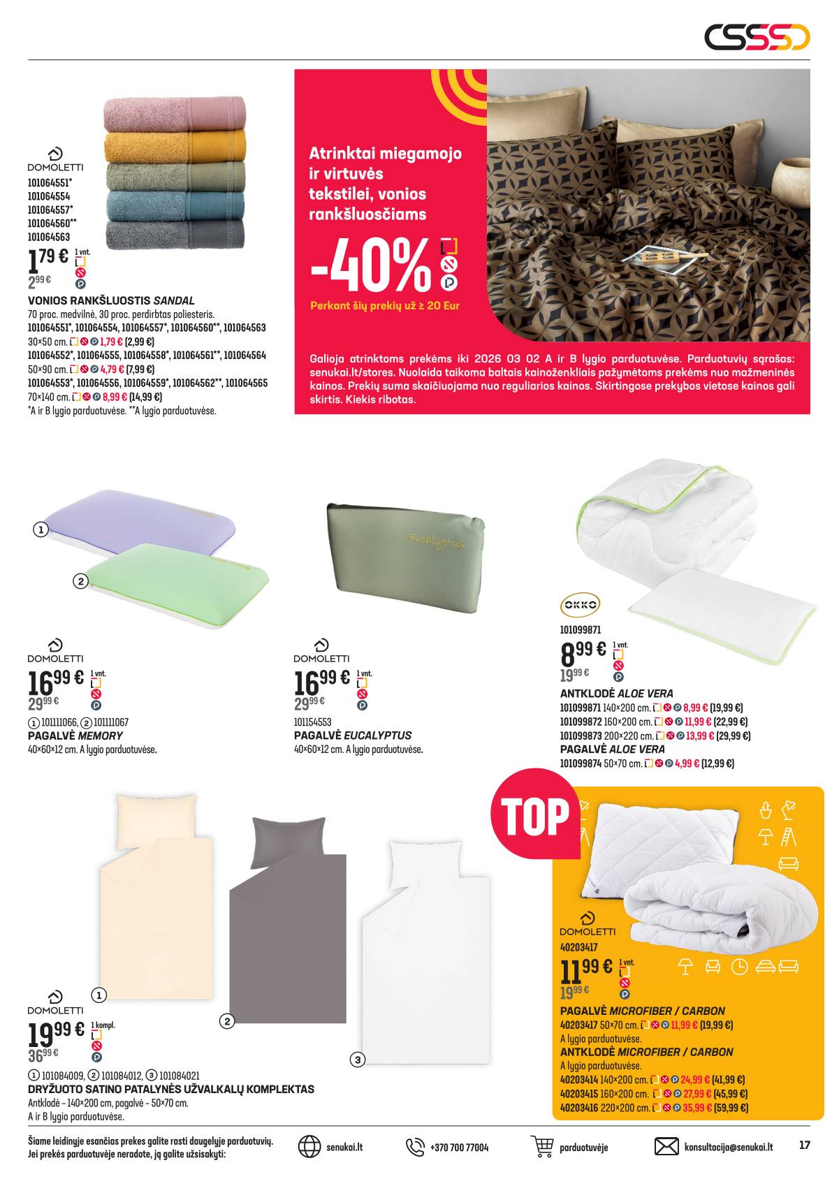 Senukai - Senukai akcijų leidinys | 2026-02-04 - 2026-03-02 17 puslapis