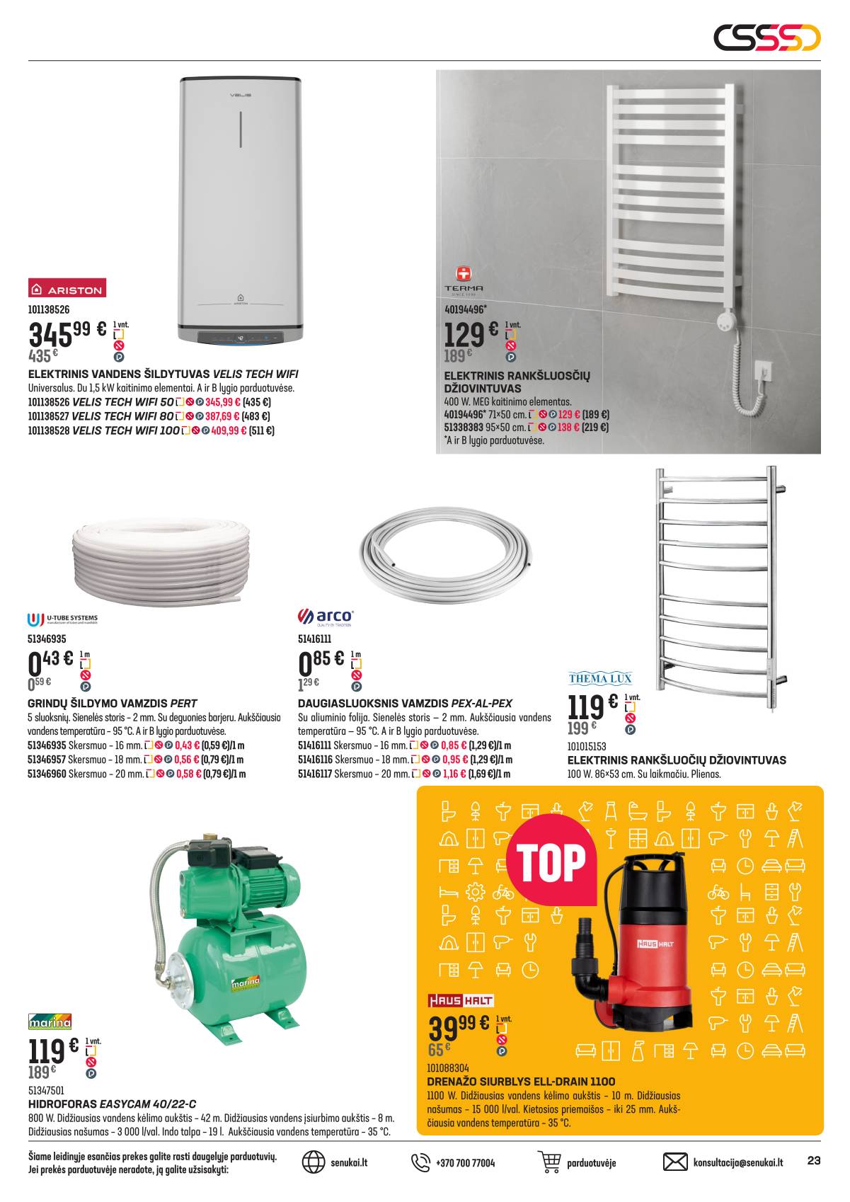 Senukai - Senukai akcijų leidinys | 2026-02-04 - 2026-03-02 23 puslapis