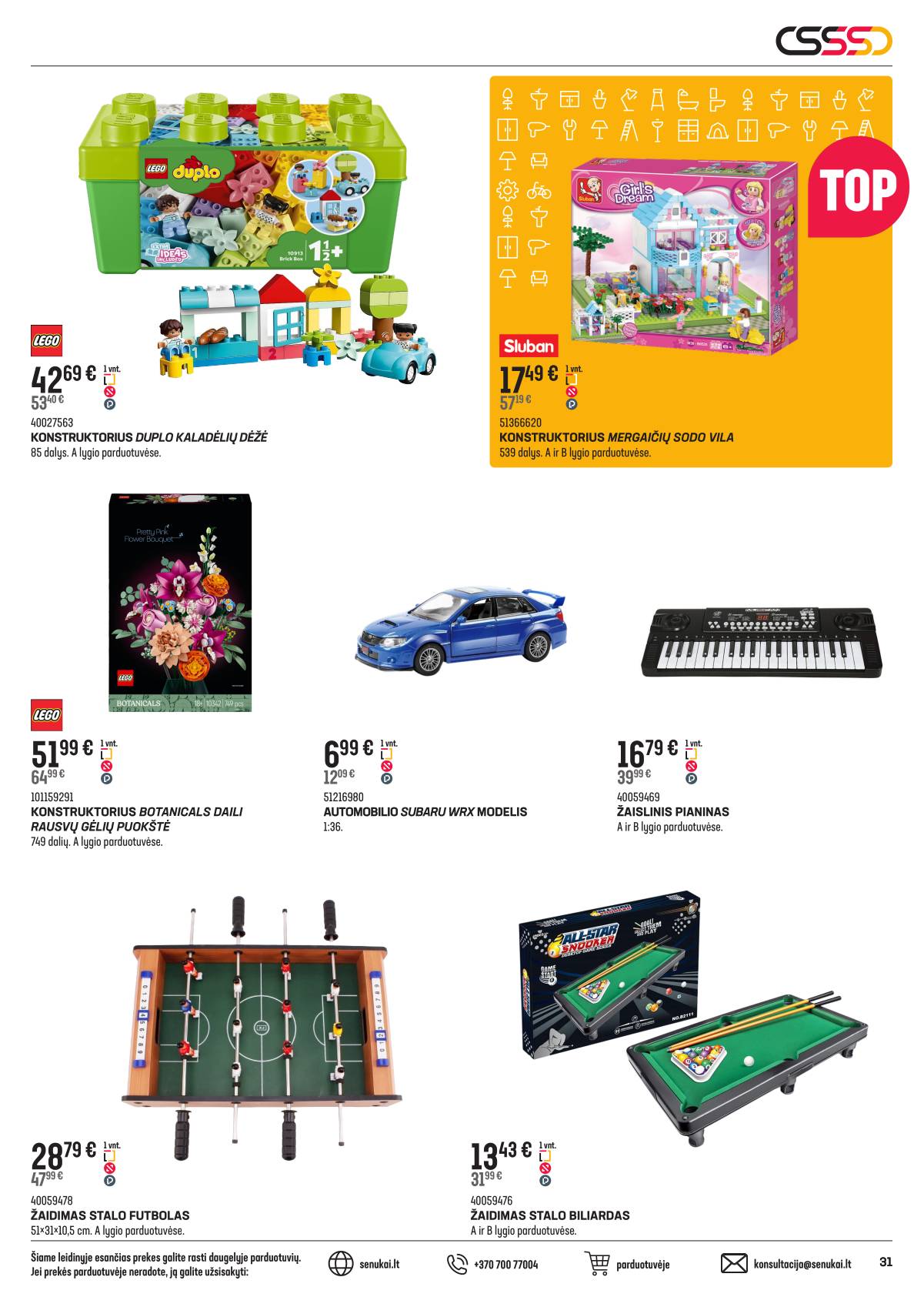 Senukai - Senukai akcijų leidinys | 2026-02-04 - 2026-03-02 31 puslapis