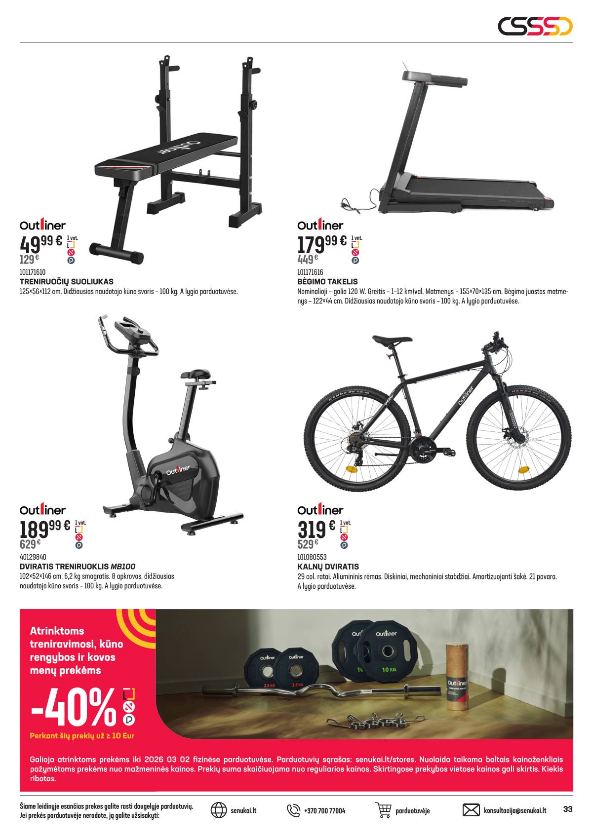 Senukai - Senukai akcijų leidinys | 2026-02-04 - 2026-03-02 33 puslapis