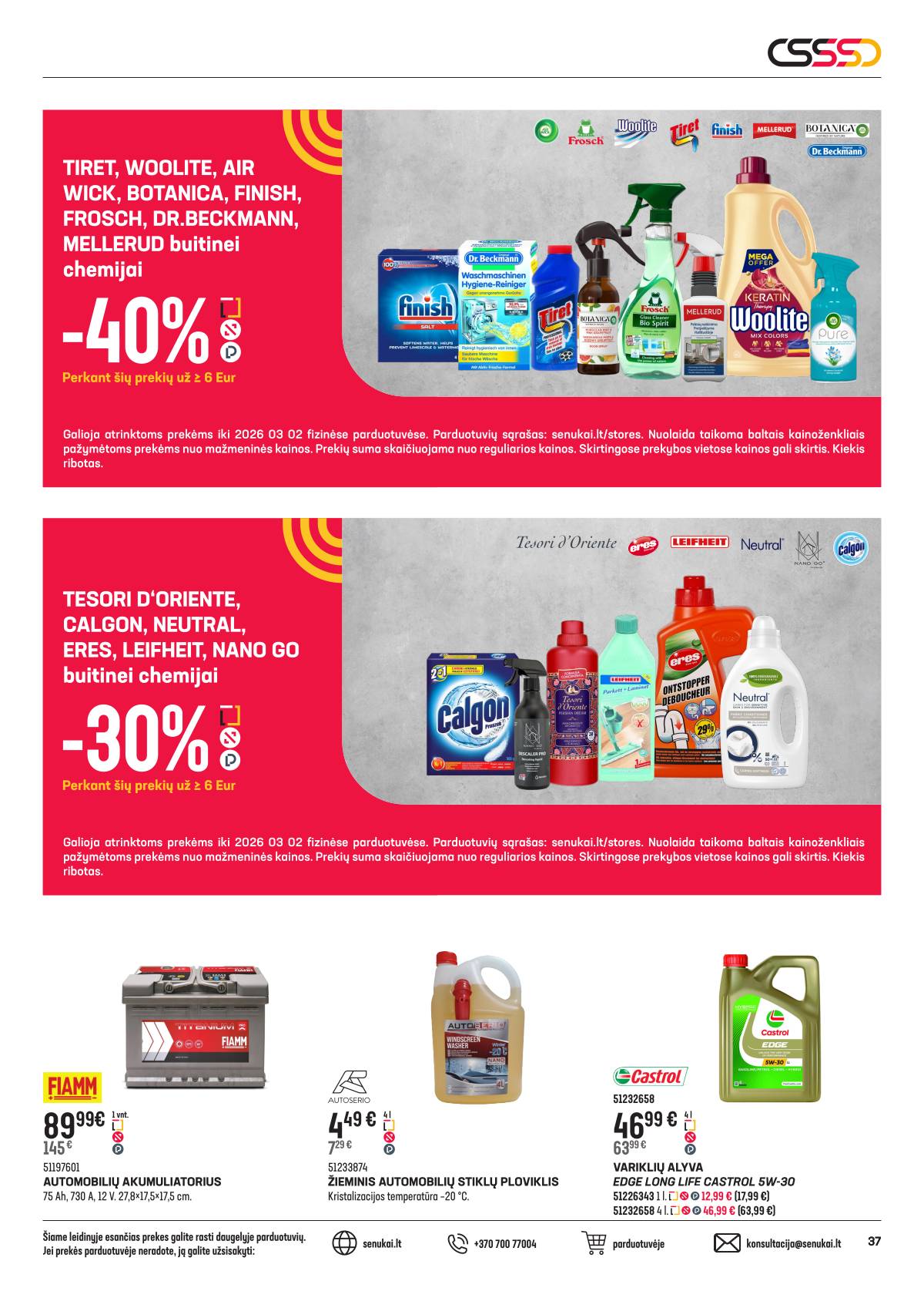 Senukai - Senukai akcijų leidinys | 2026-02-04 - 2026-03-02 37 puslapis