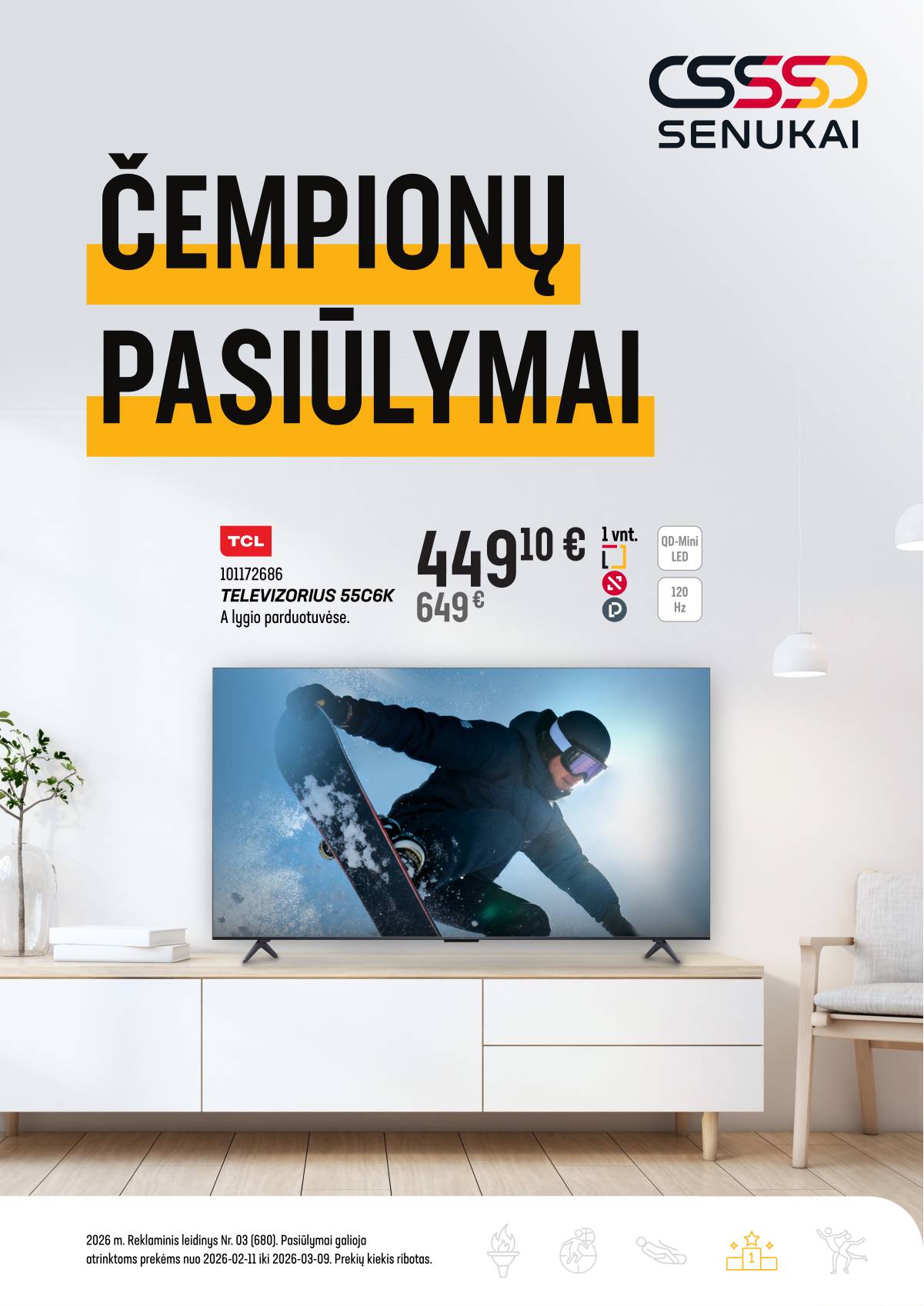 Senukai - Senukai "Čempionų pasiūlymai!" akcijų leidinys  1 puslapis