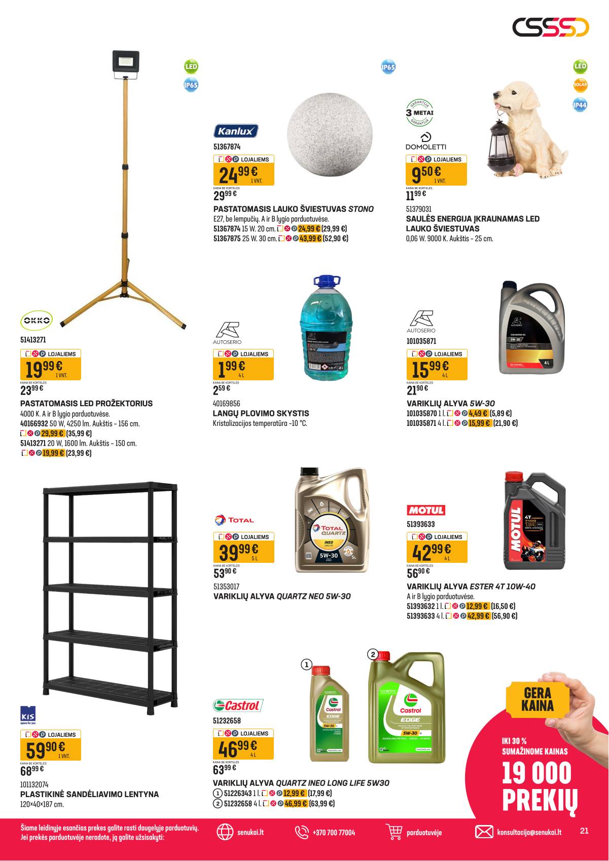 Senukai - Senukai akcijų Leidinys Nr. 4 | 2026-03-04 - 2026-03-30 21 puslapis