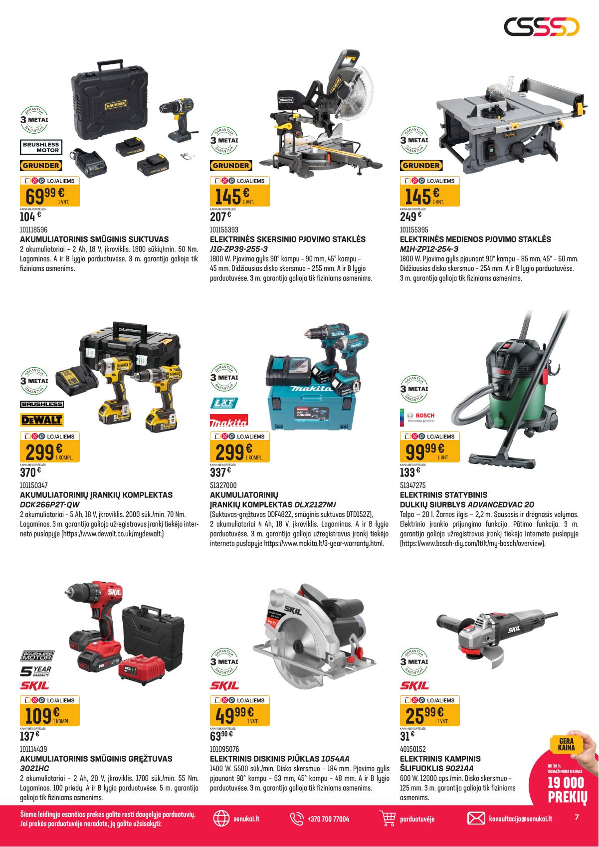 Senukai - Senukai akcijų Leidinys Nr. 4 | 2026-03-04 - 2026-03-30 7 puslapis