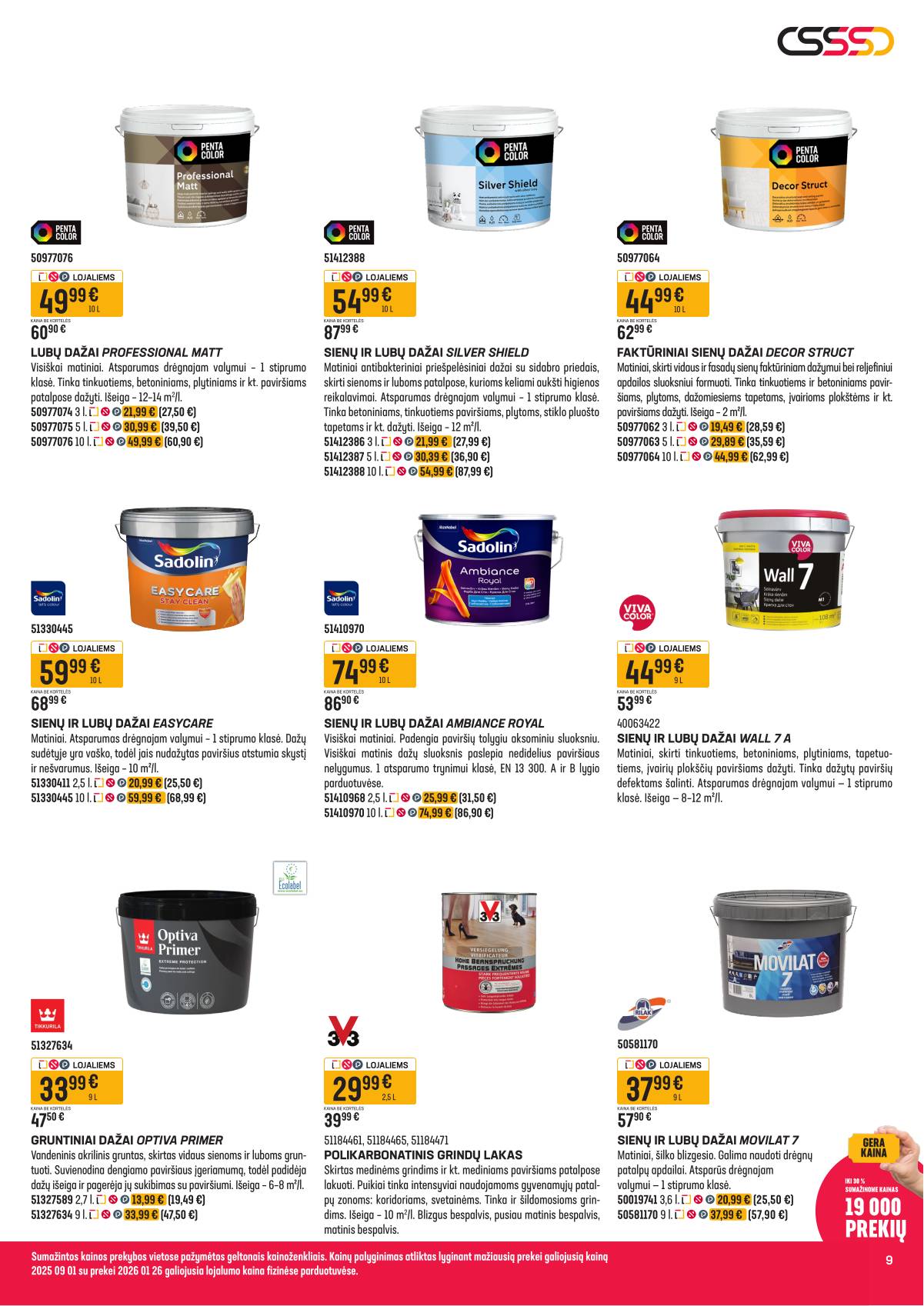 Senukai - Senukai akcijų Leidinys Nr. 4 | 2026-03-04 - 2026-03-30 9 puslapis