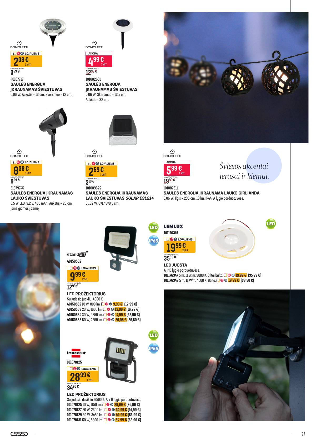 Senukai - Senukų akcijų leidinys "Namini" | 2026-03-09 - 2026-04-02 11 puslapis