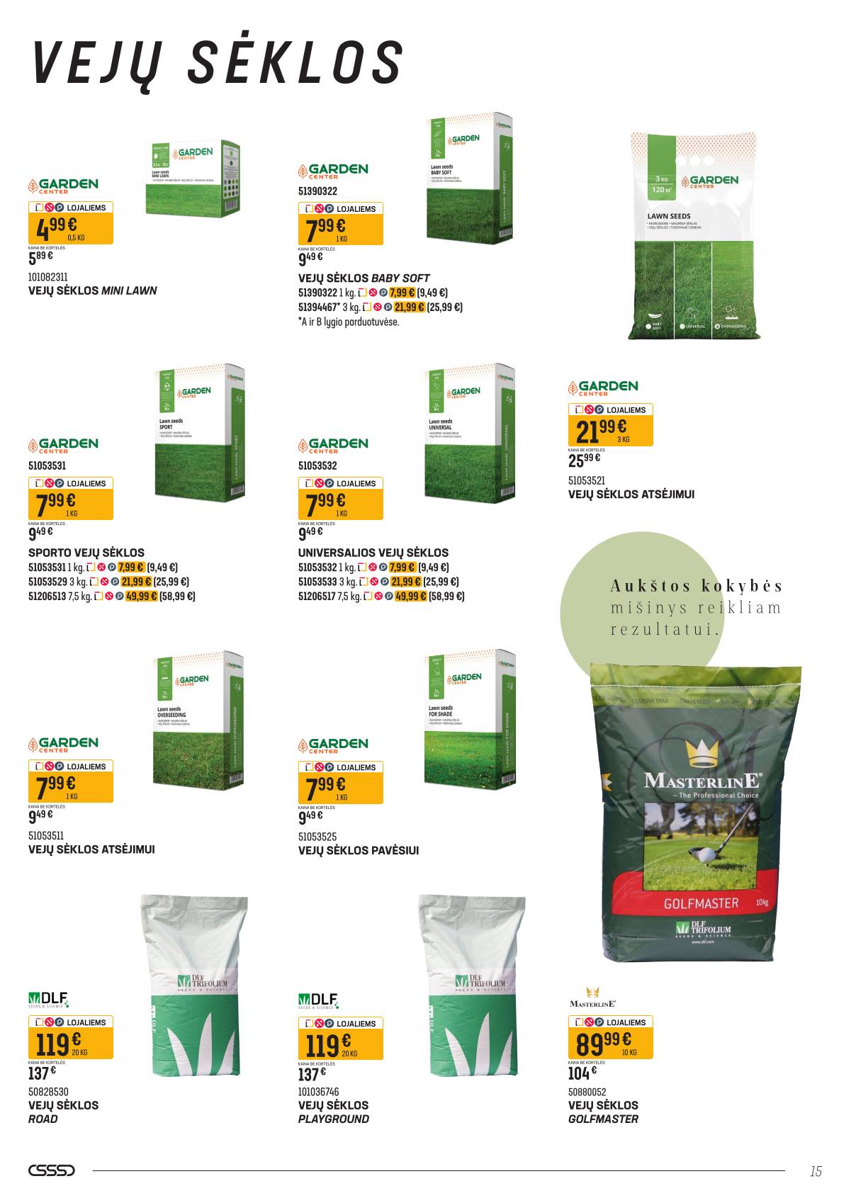 Senukai - Senukų akcijų leidinys "Namini" | 2026-03-09 - 2026-04-02 15 puslapis