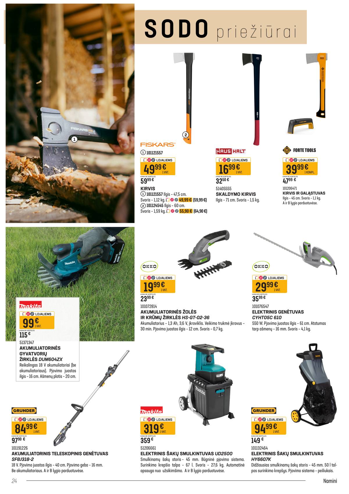 Senukai - Senukų akcijų leidinys "Namini" | 2026-03-09 - 2026-04-02 24 puslapis