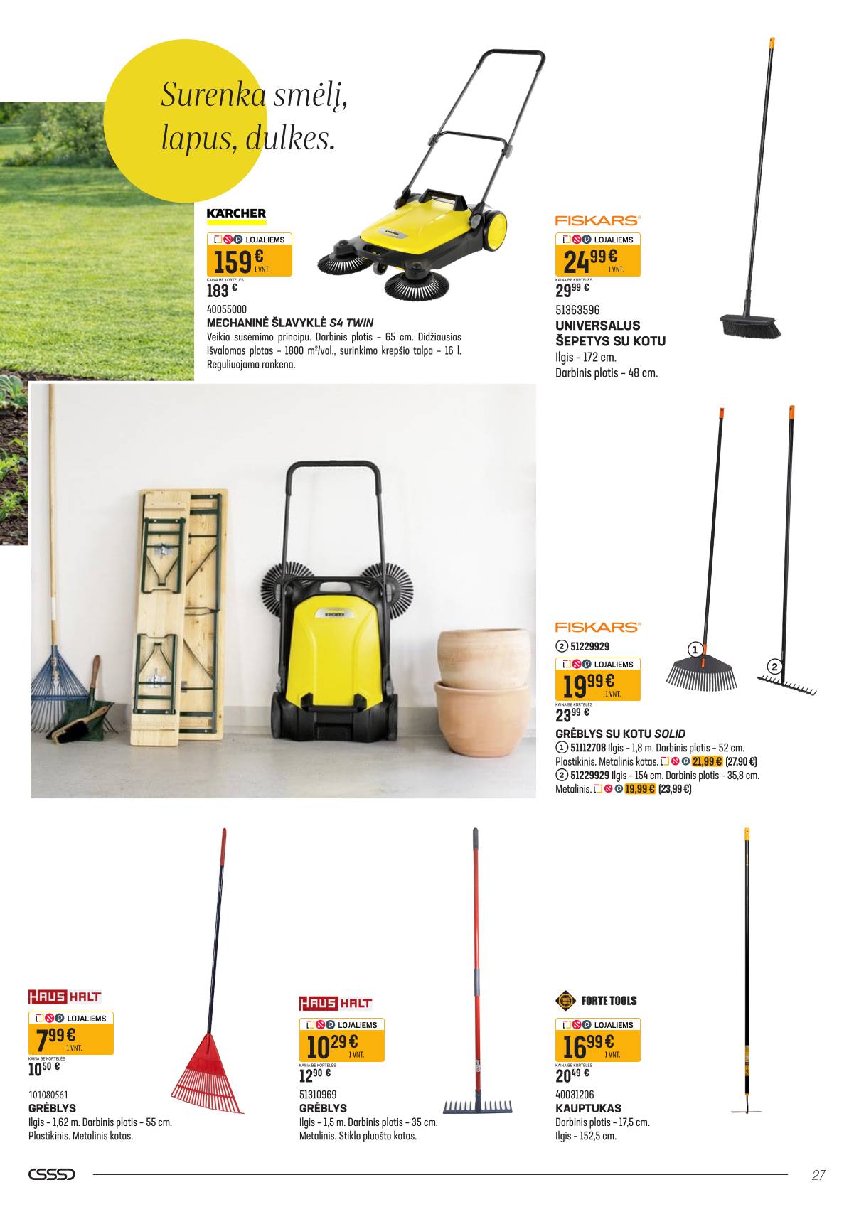 Senukai - Senukų akcijų leidinys "Namini" | 2026-03-09 - 2026-04-02 27 puslapis