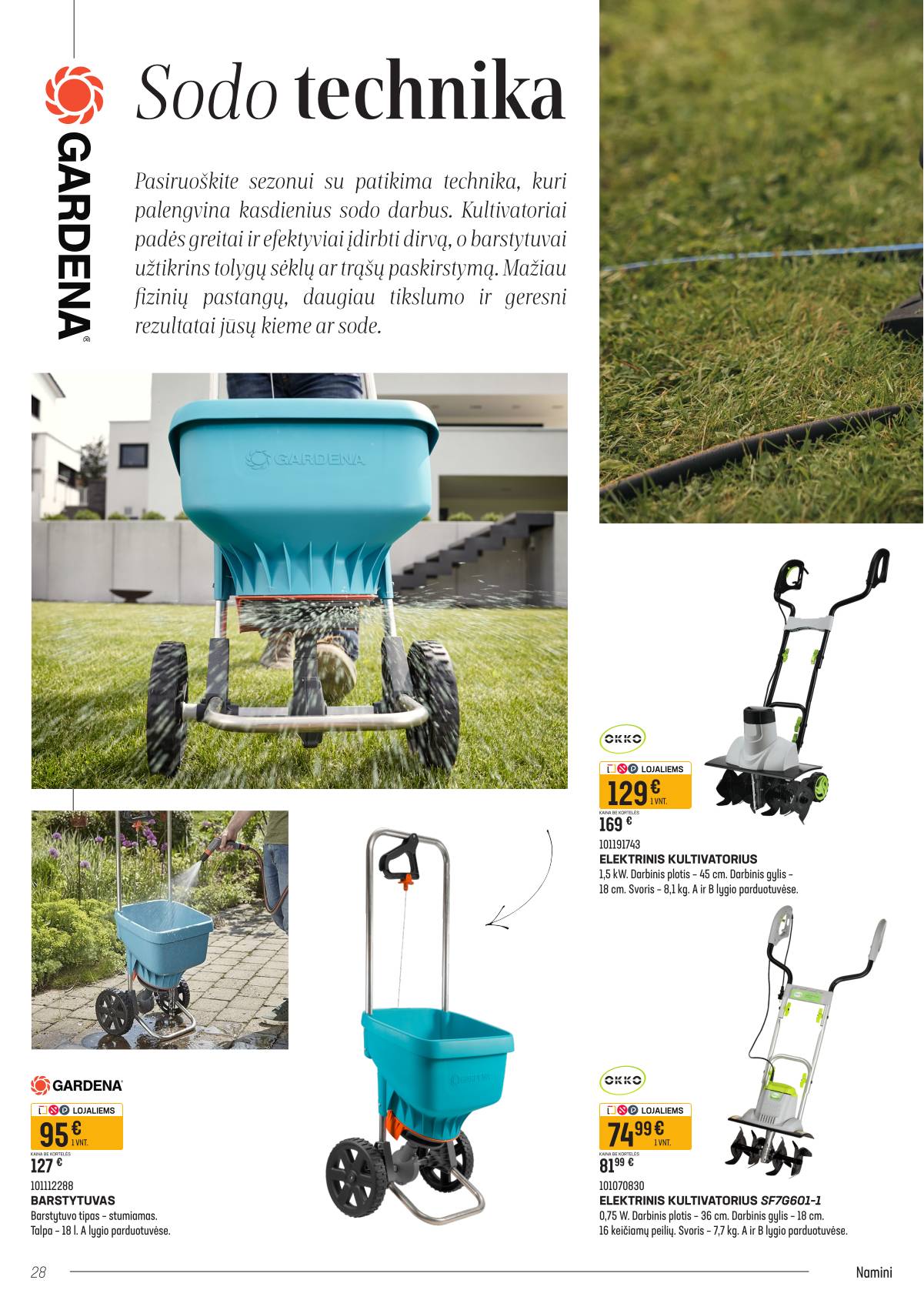 Senukai - Senukų akcijų leidinys "Namini" | 2026-03-09 - 2026-04-02 28 puslapis