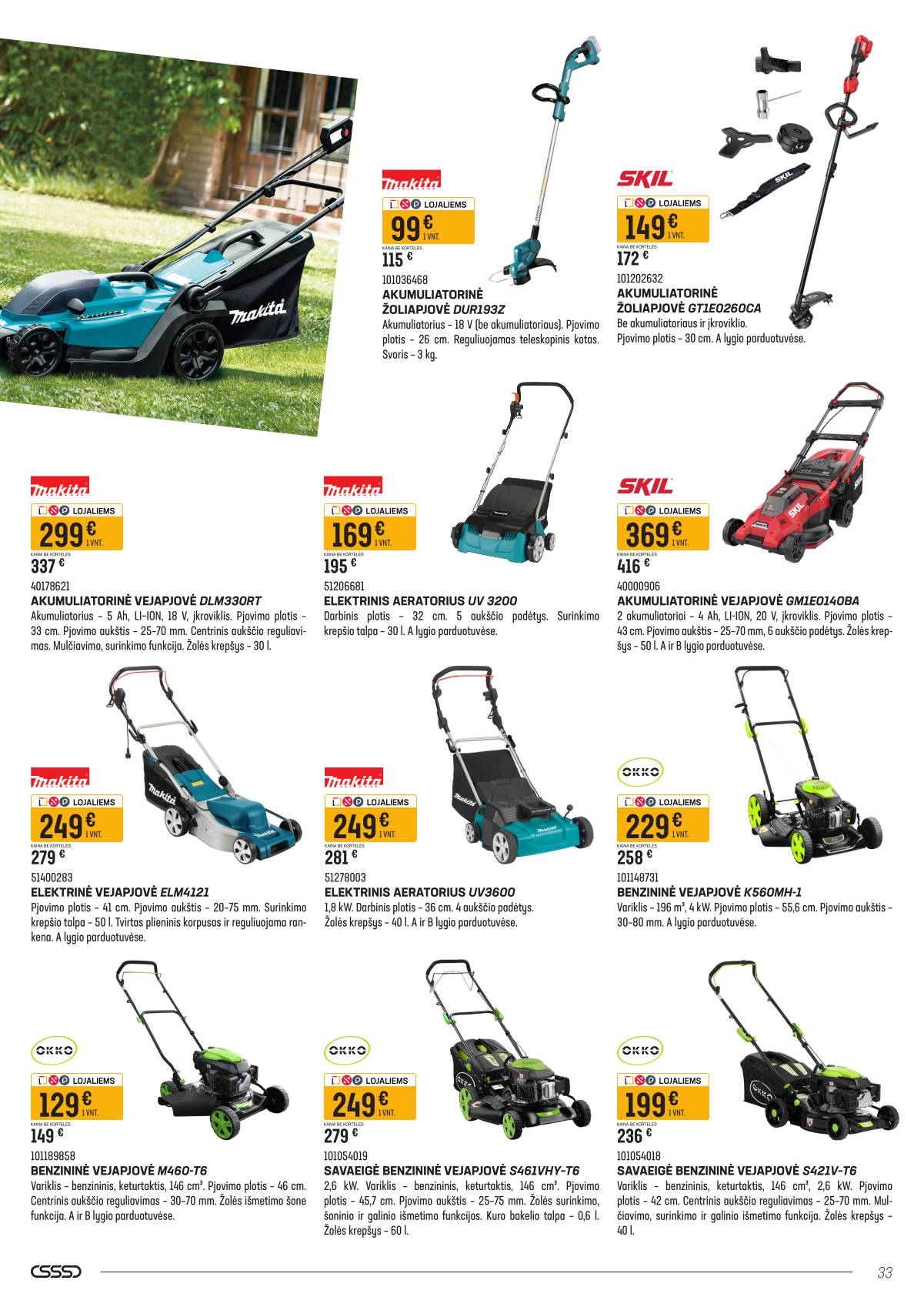 Senukai - Senukų akcijų leidinys "Namini" | 2026-03-09 - 2026-04-02 33 puslapis