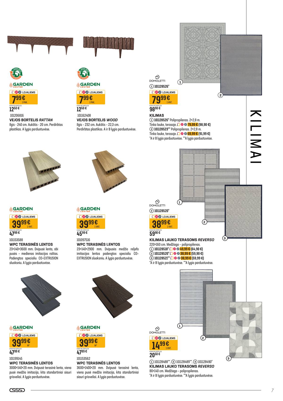 Senukai - Senukų akcijų leidinys "Namini" | 2026-03-09 - 2026-04-02 7 puslapis