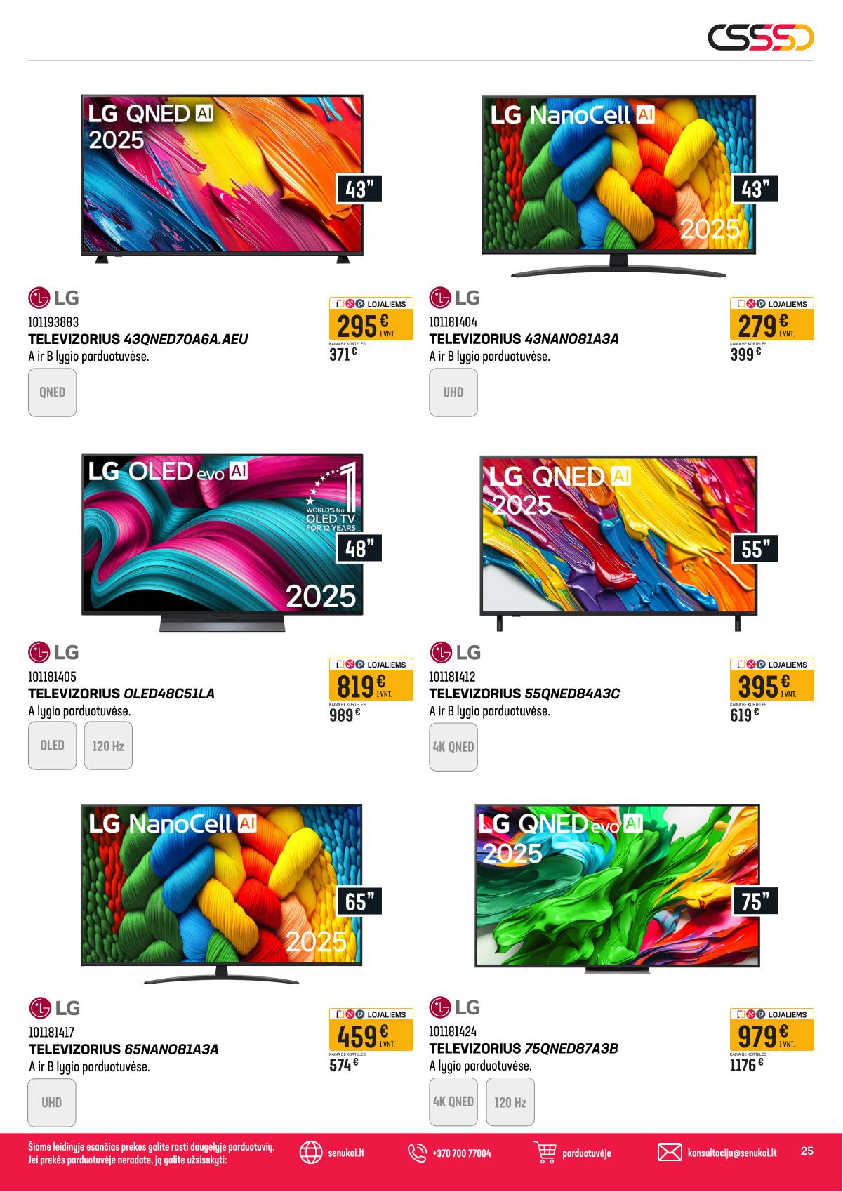 Senukai - Senukai akcijų leidinys Nr. 6 | 2026-03-12 - 2026-04-06 25 puslapis