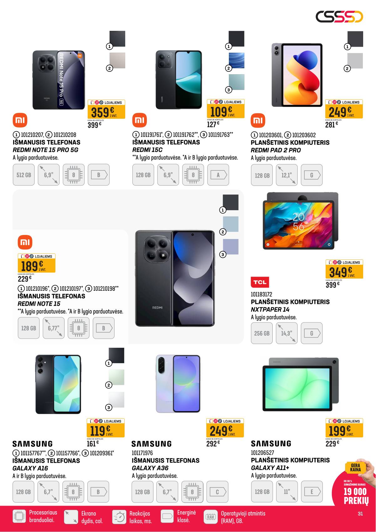 Senukai - Senukai akcijų leidinys Nr. 6 | 2026-03-12 - 2026-04-06 31 puslapis