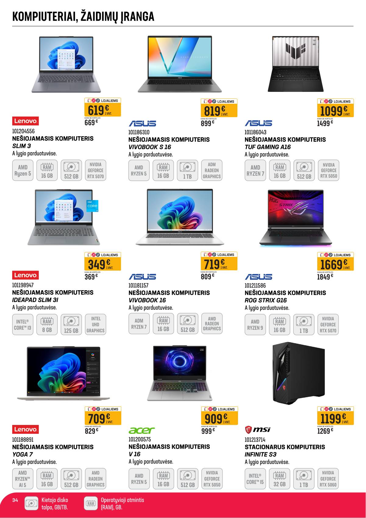 Senukai - Senukai akcijų leidinys Nr. 6 | 2026-03-12 - 2026-04-06 34 puslapis