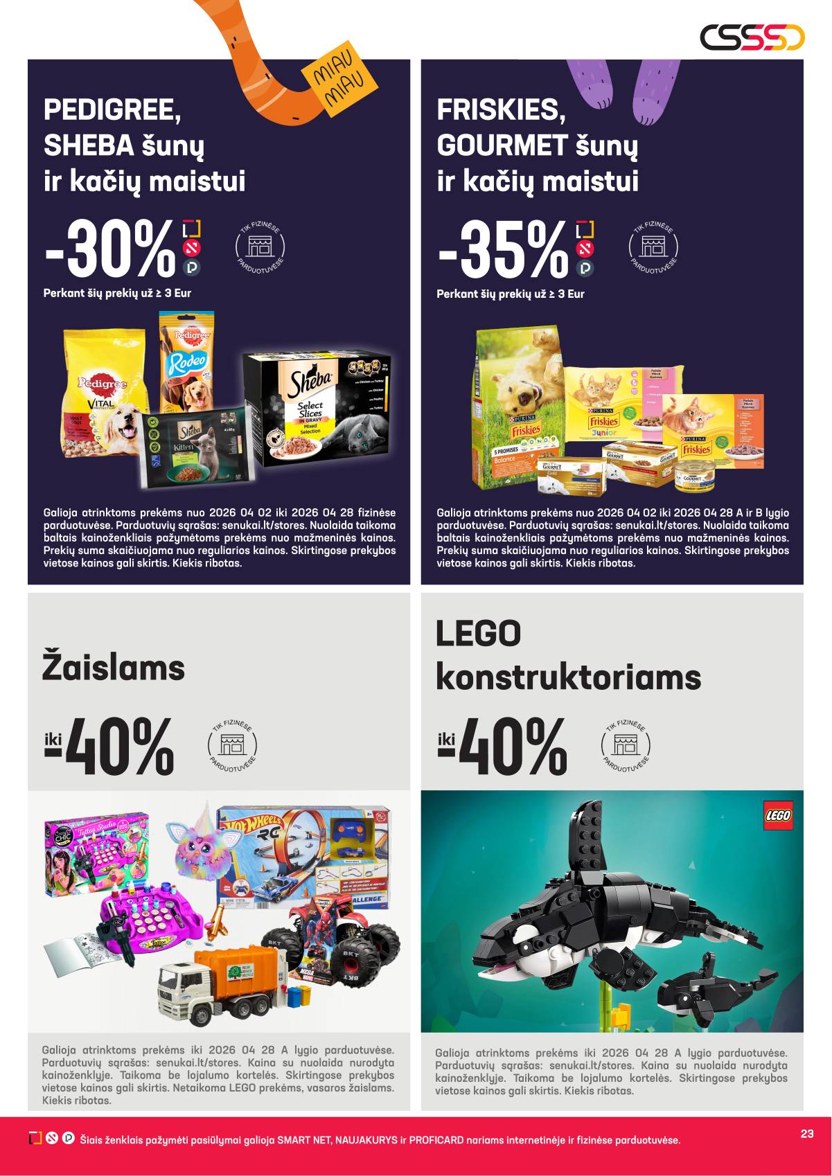 Senukai - Senukai akcijų leidinys nr. 7 | 2026-03-31 - 2026-04-13 23 puslapis