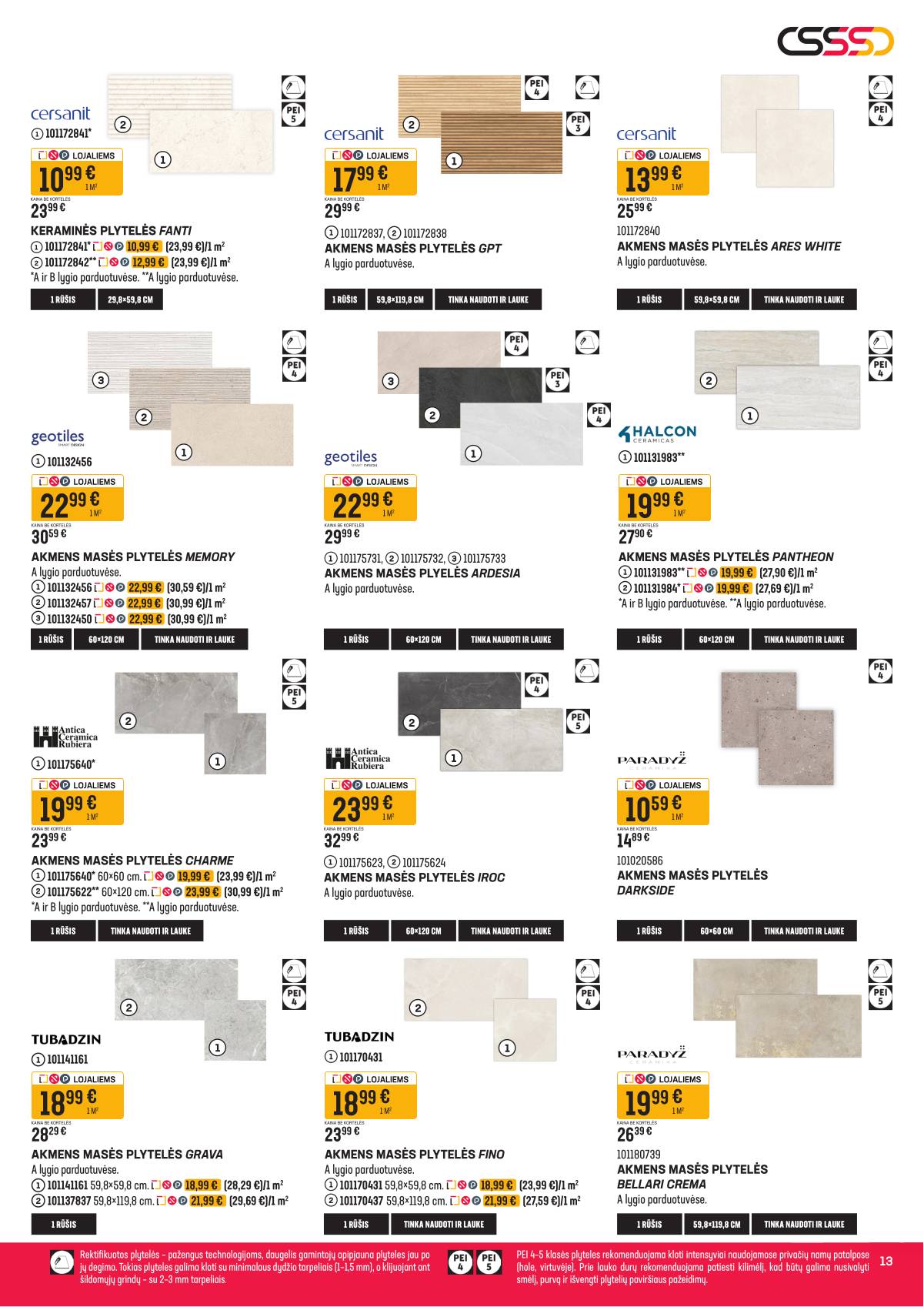 Senukai - Senukai akcijų leidinys nr. 7 | 2026-03-31 - 2026-04-13 13 puslapis