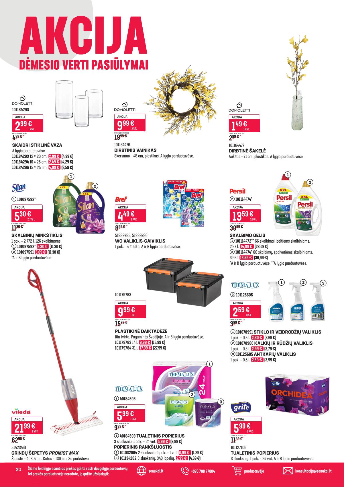 Senukai - Senukai akcijų leidinys nr. 7 | 2026-03-31 - 2026-04-13 20 puslapis