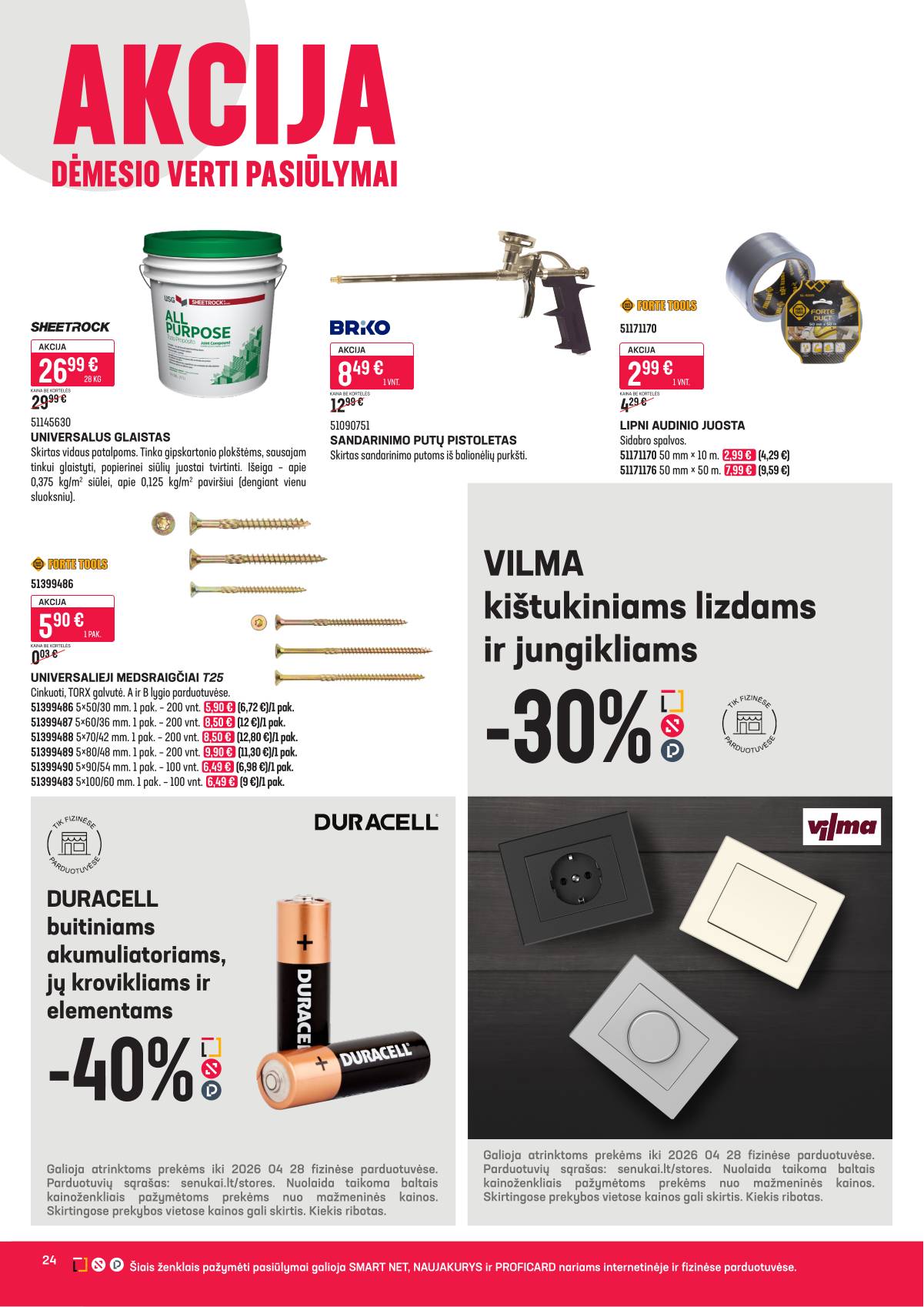 Senukai - Senukai akcijų leidinys nr. 7 | 2026-03-31 - 2026-04-13 24 puslapis