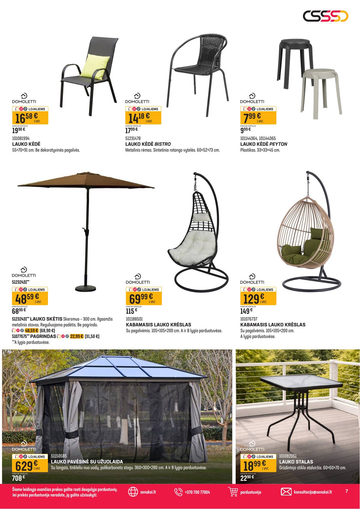 Senukai - Senukai akcijų leidinys nr. 7 | 2026-03-31 - 2026-04-13 7 puslapis