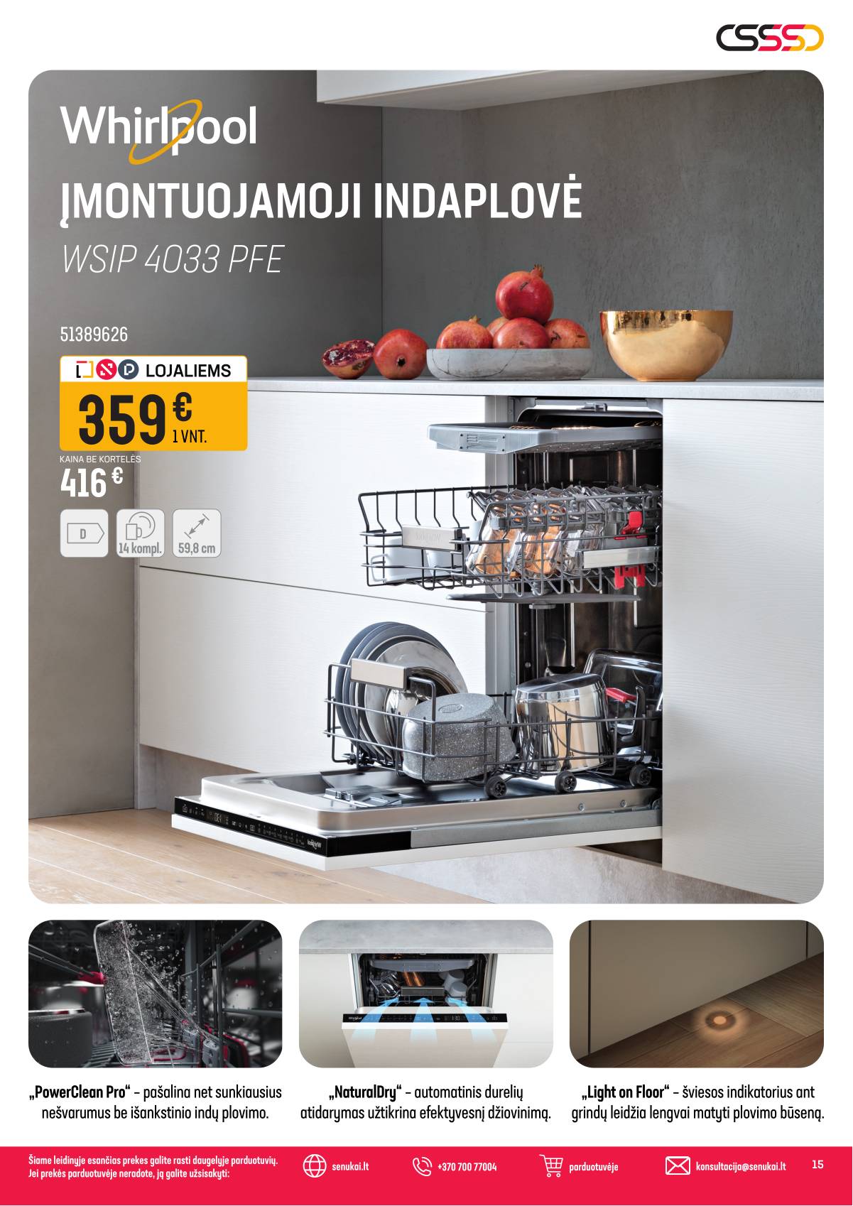 Senukai - Senukai akcijų leidinys | 2026-04-08 - 2026-05-04 15 puslapis