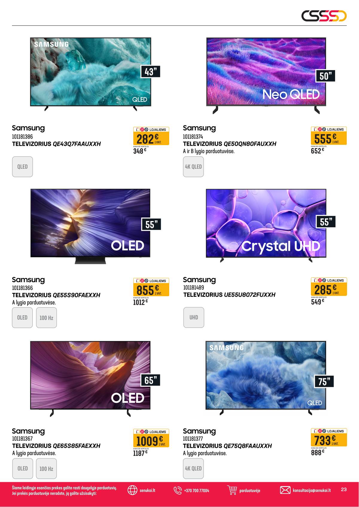 Senukai - Senukai akcijų leidinys | 2026-04-08 - 2026-05-04 23 puslapis