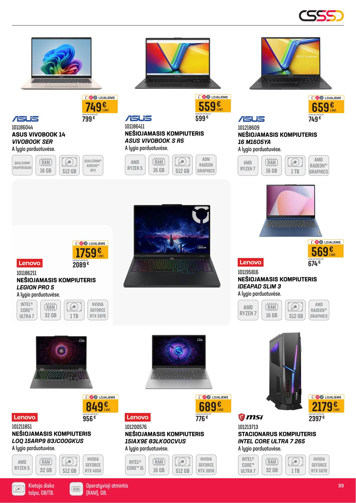 Senukai - Senukai akcijų leidinys | 2026-04-08 - 2026-05-04 33 puslapis