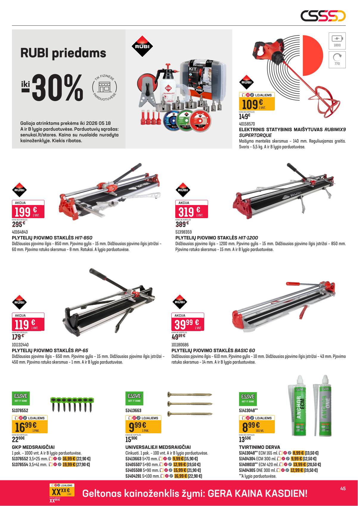 Senukai - Senukai nuolaidų leidinys Nr. 10 (687) 45 puslapis