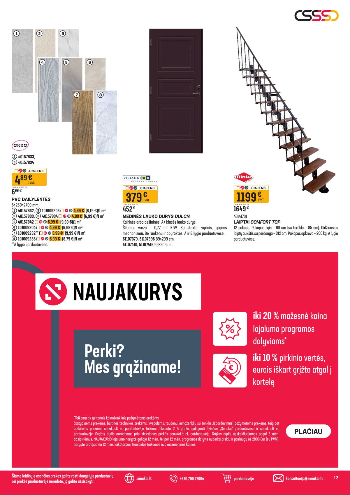 Senukai - Senukai akcijų leidinys Nr. 15 | 2026-05-15 - 2026-06-01 17 puslapis