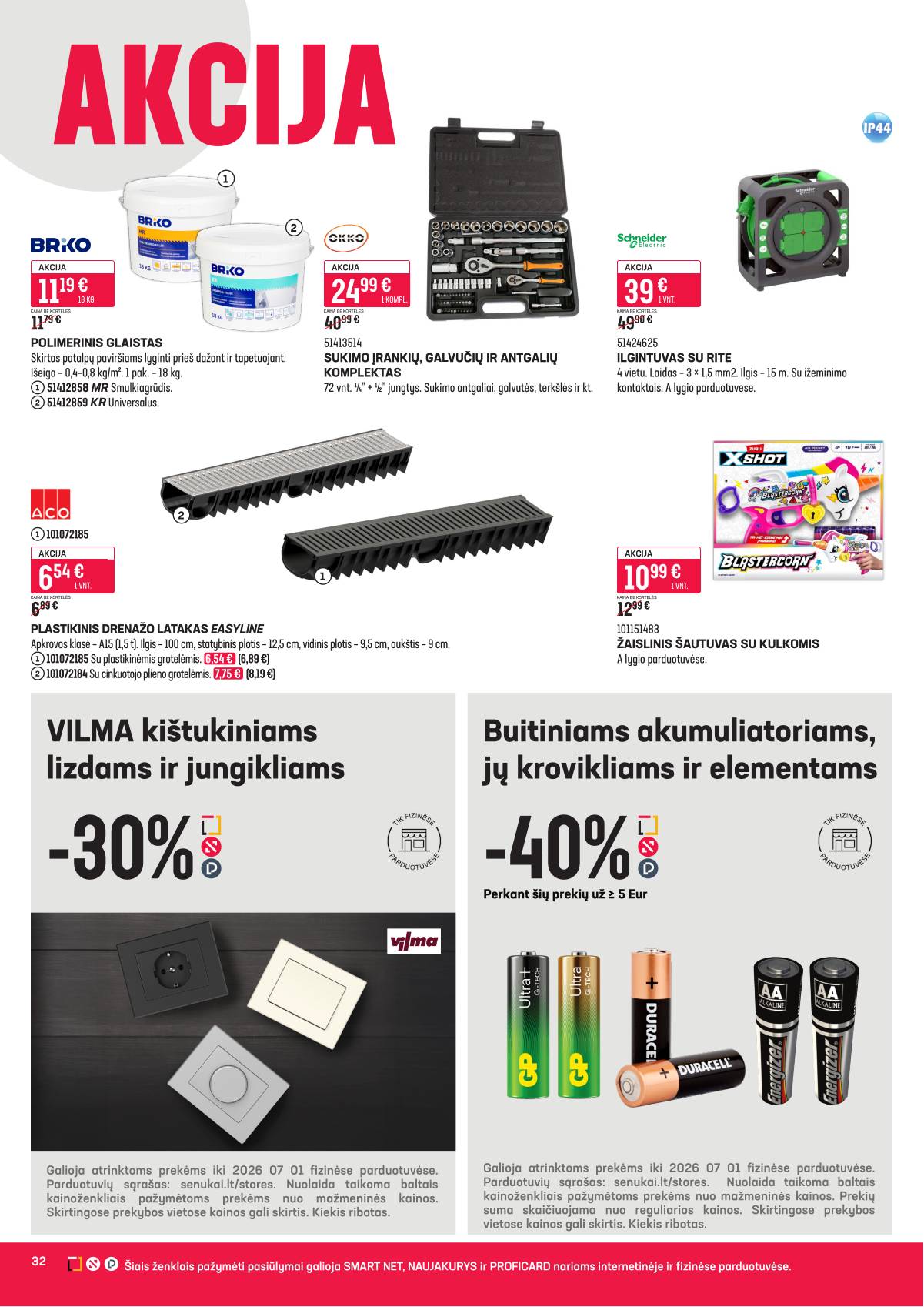 Senukai - Senukai akcijų leidinys Nr. 16 | 2026-06-03 - 2026-06-16 32 puslapis