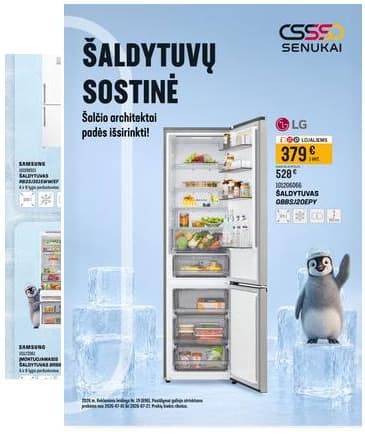 Senukai - Senukai akcijų leidinys "Šaldytuvų sostinė" | 2026-07-01 - 2026-07-27 2026-07-01 – 2026-07-27