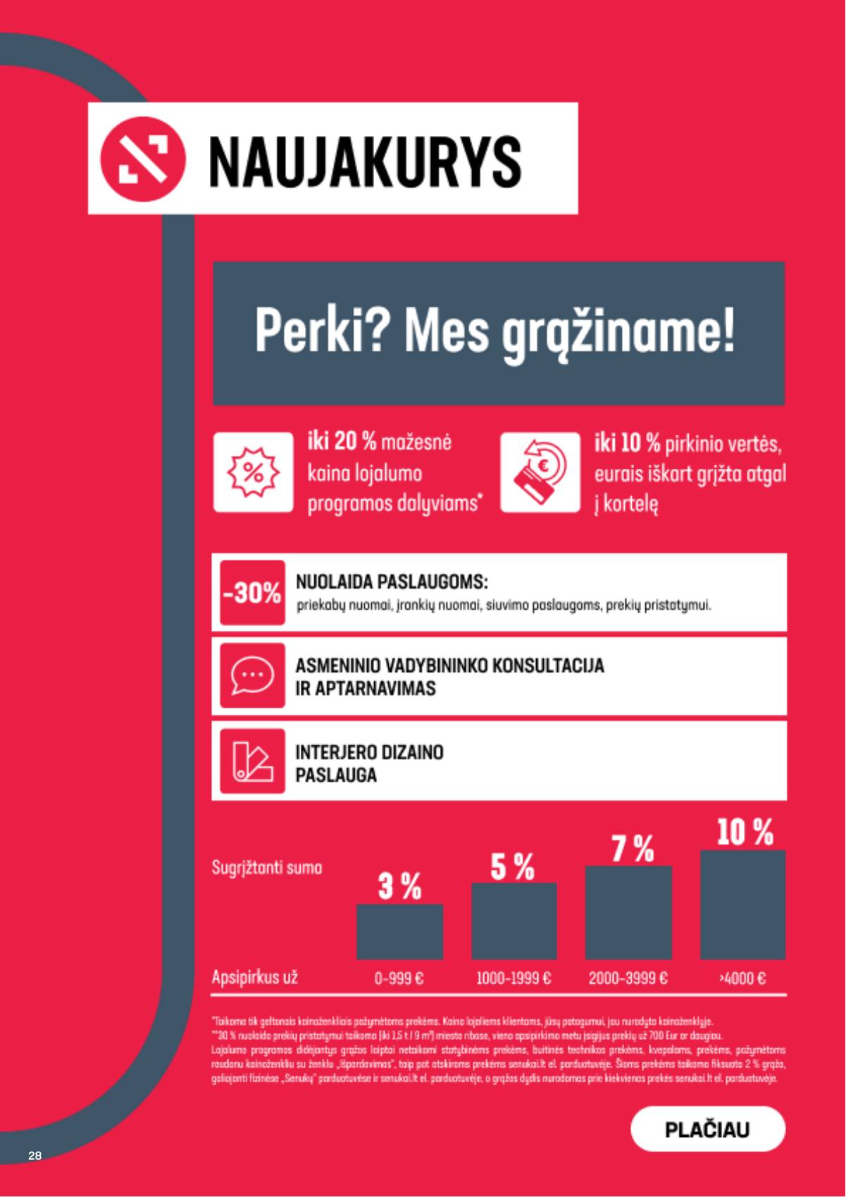 Senukai - Senukai akcijų leidinys "Šaldytuvų sostinė" | 2026-07-01 - 2026-07-27 28 puslapis