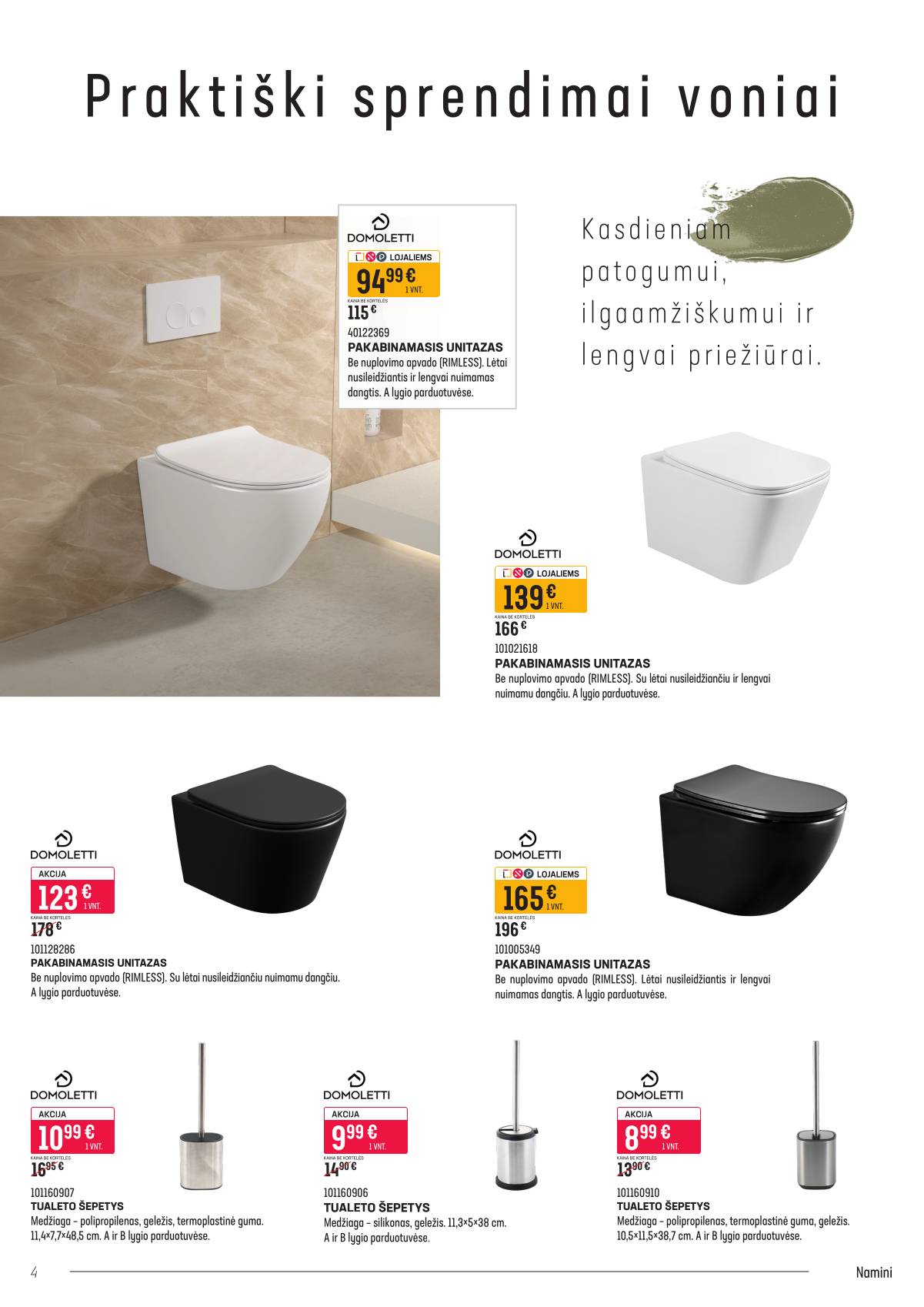 Senukai - Senukai "Namini" nuolaidų katalogas Nr. 22 4 puslapis