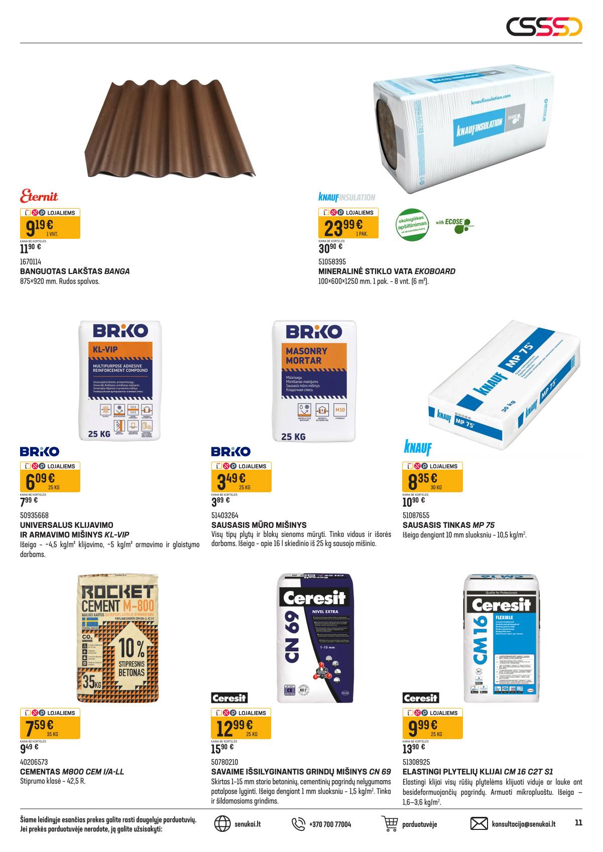 Senukai - Senukai akcijų leidinys Nr. 24 11 puslapis