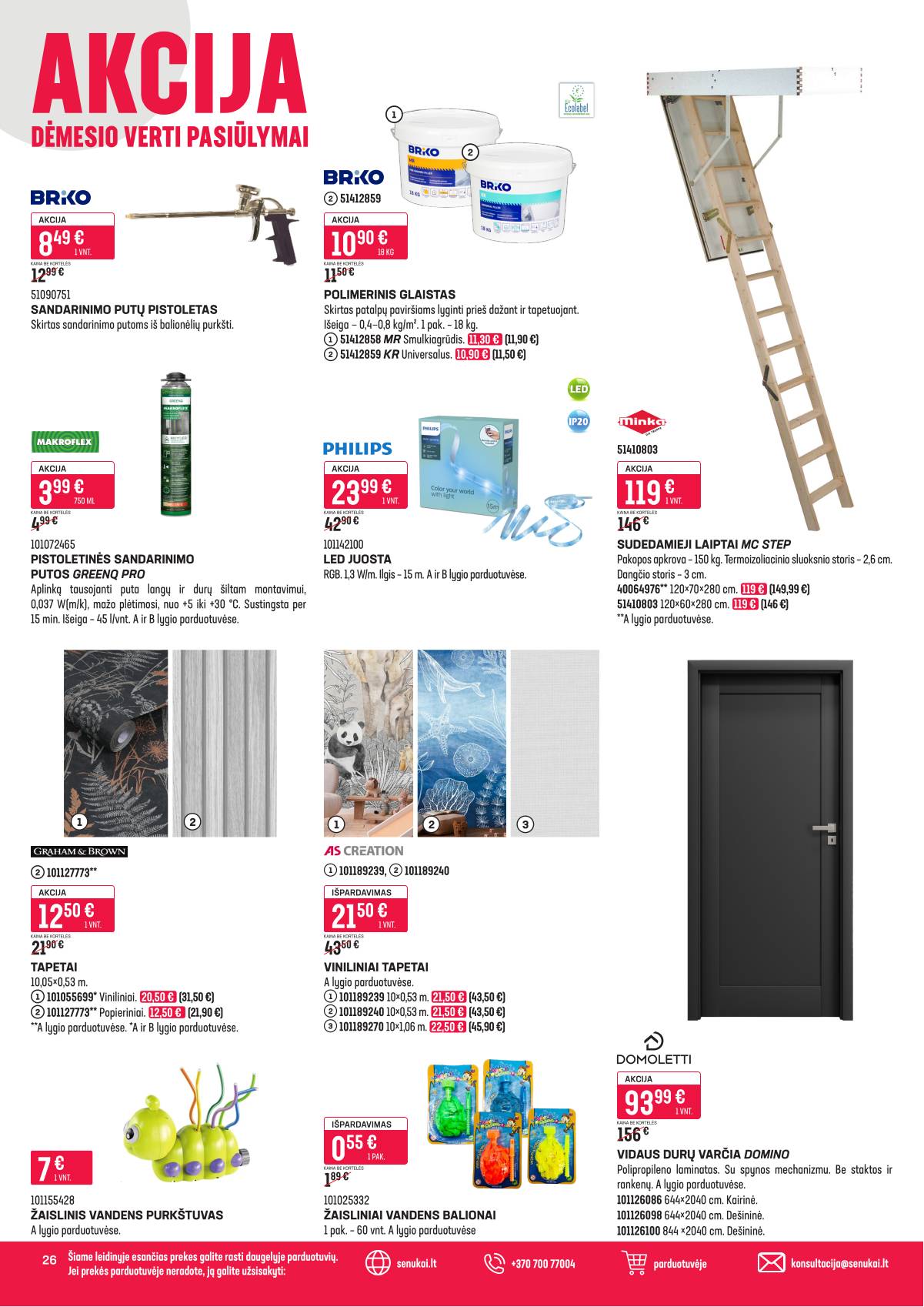 Senukai - Senukai akcijų leidinys Nr. 24 26 puslapis