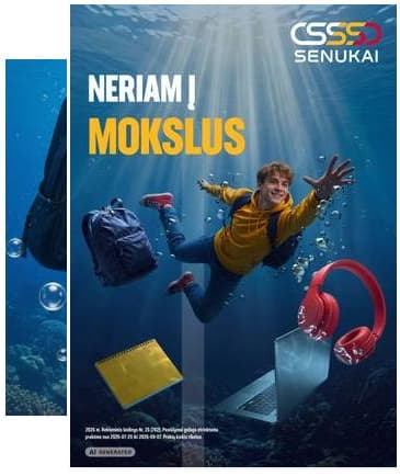 Senukai - Senukai "Neriam į mokslą" akcijų leidinys 2026-07-29 – 2026-09-07