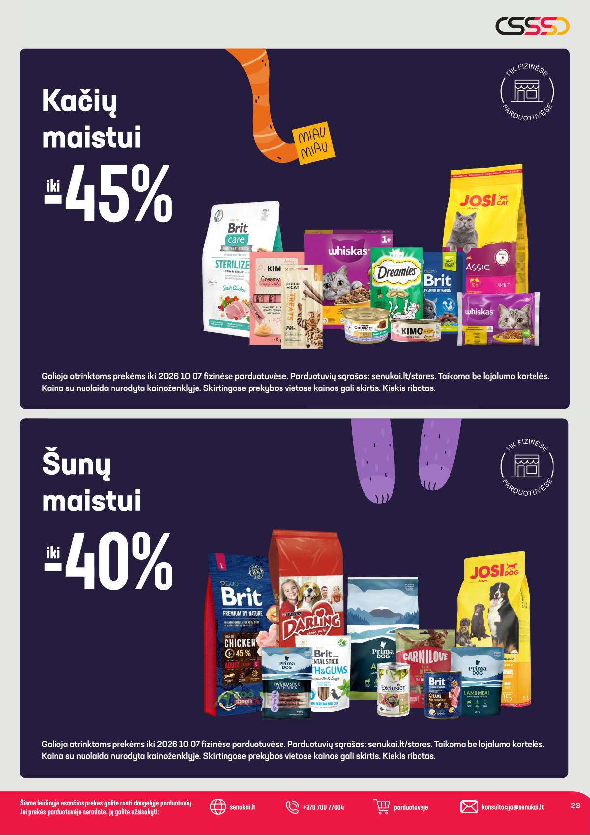 Senukai - Senukai akcijų leidinys Nr. 30 | 2026-09-09 - 2026-09-22 23 puslapis