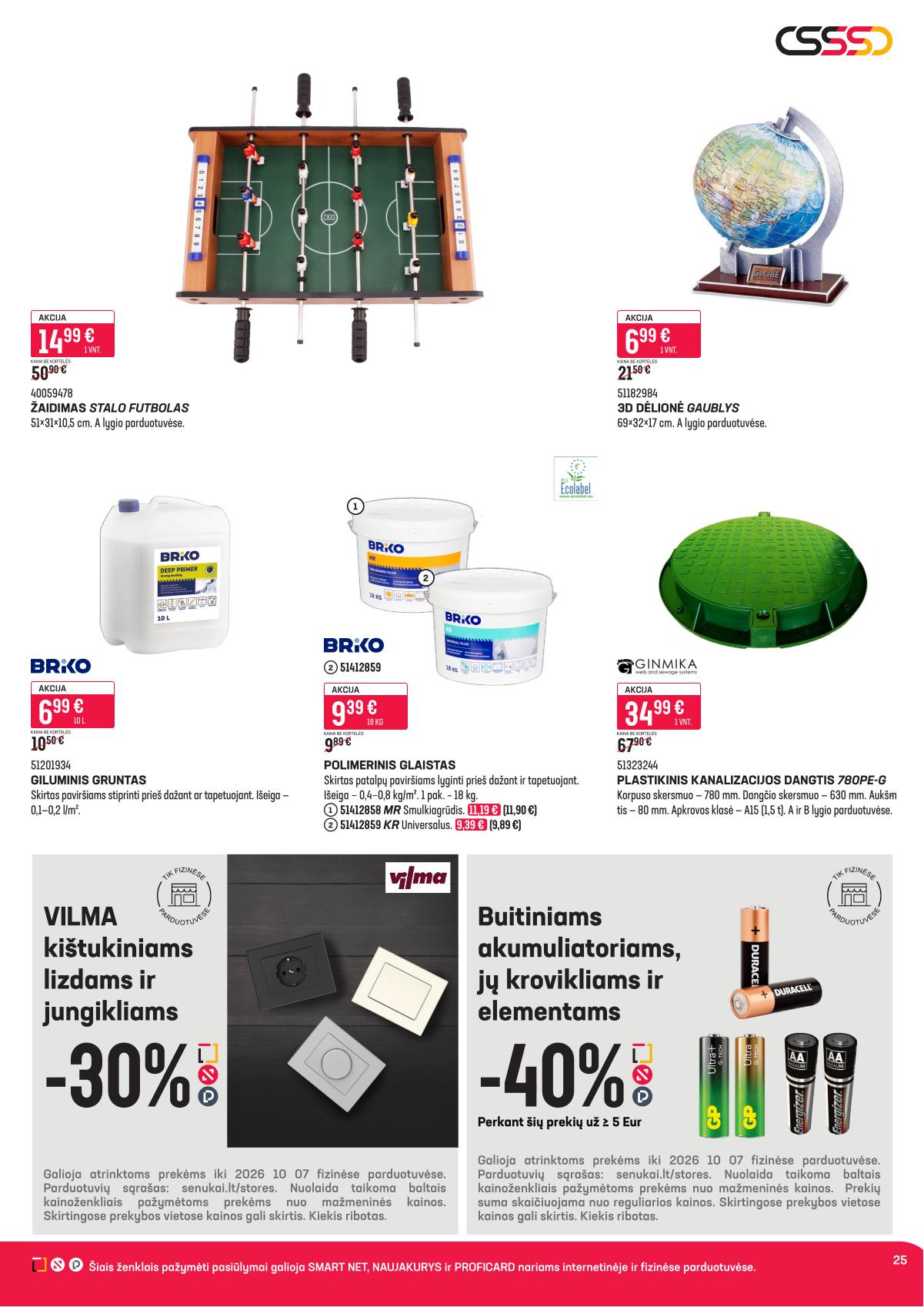 Senukai - Senukai akcijų leidinys Nr. 30 | 2026-09-09 - 2026-09-22 25 puslapis