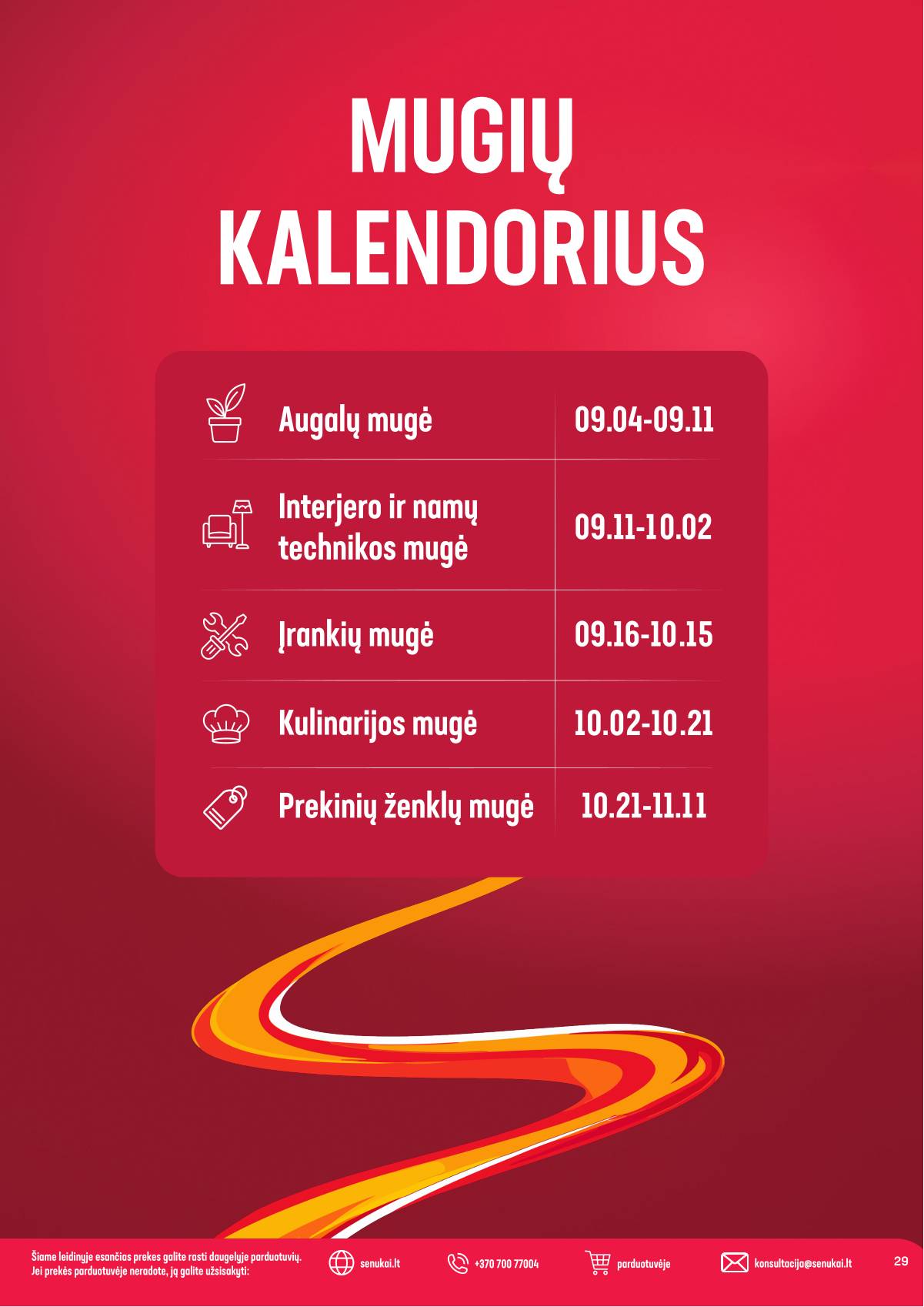 Senukai - Senukai akcijų leidinys Nr. 30 | 2026-09-09 - 2026-09-22 29 puslapis