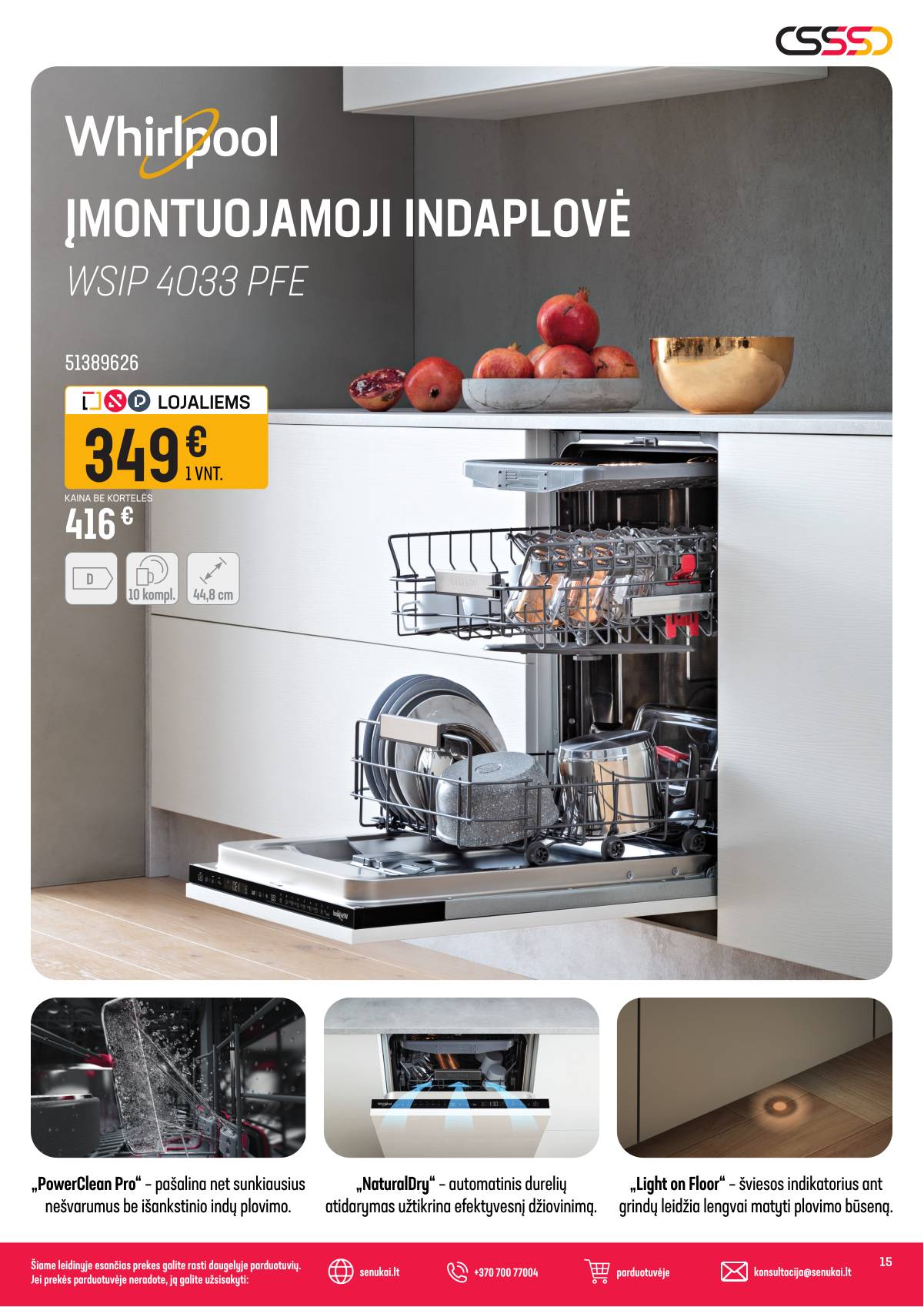 Senukai - Virimo dienos | Senukai akcijų Leidinys Nr. 32 15 puslapis