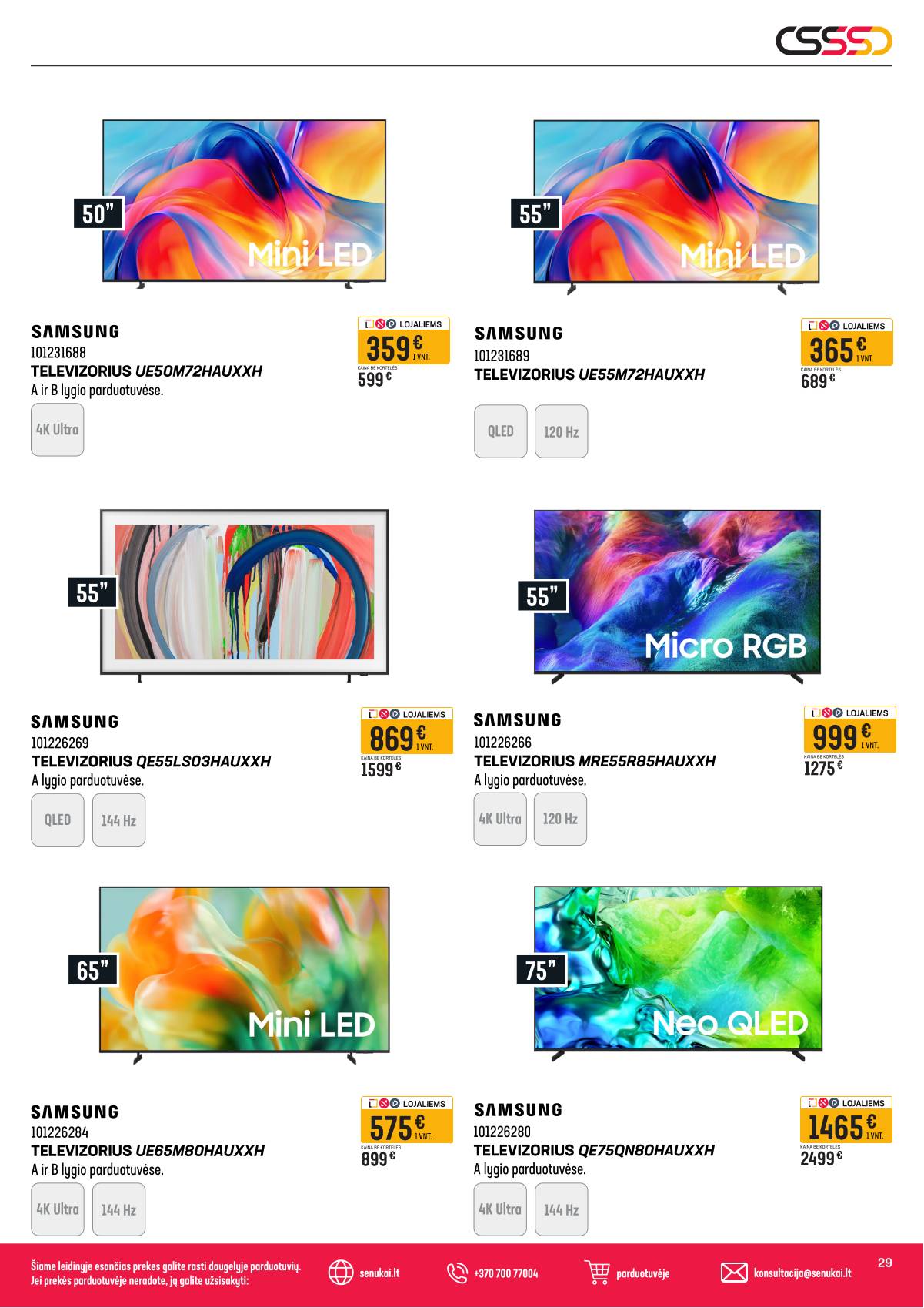 Senukai - Virimo dienos | Senukai akcijų Leidinys Nr. 32 29 puslapis