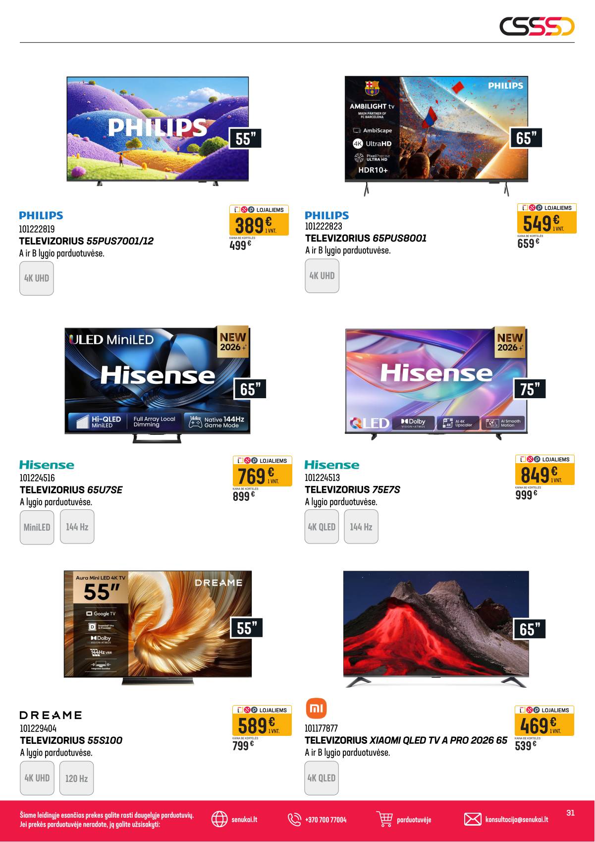 Senukai - Virimo dienos | Senukai akcijų Leidinys Nr. 32 31 puslapis