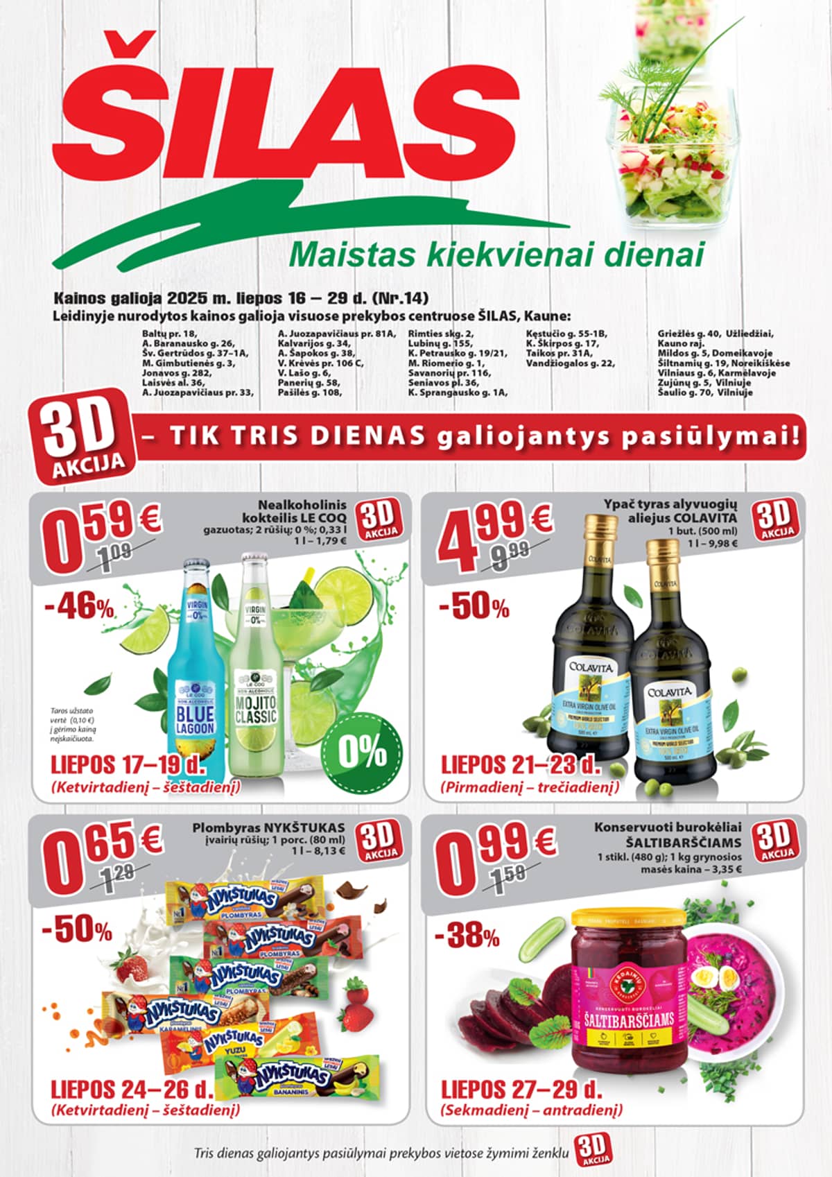 Šilas - Akcijų leidinys Nr. 14 1 puslapis