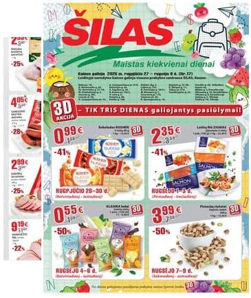 Šilas - Šilas akcijų leidinys Nr. 17 2025-08-27 – 2025-09-09