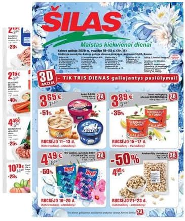 Šilas - Akcijų leidinys Nr. 18 NUO 2025-09-10