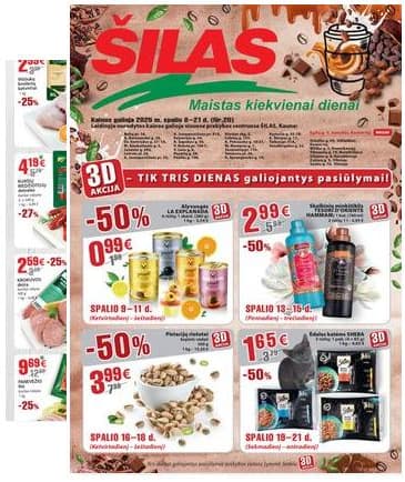 Šilas - Šilas akcijų leidinys Nr. 20 | 2025-10-08 - 2025-10-21 2025-10-08 – 2025-10-21
