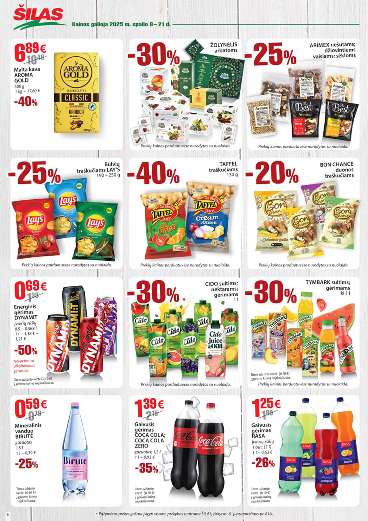 Šilas - Šilas akcijų leidinys Nr. 20 | 2025-10-08 - 2025-10-21 6 puslapis