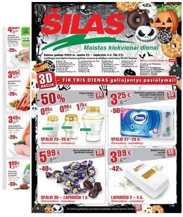 Šilas - Akcijų leidinys Nr. 21 2025-10-22 – 2025-11-04