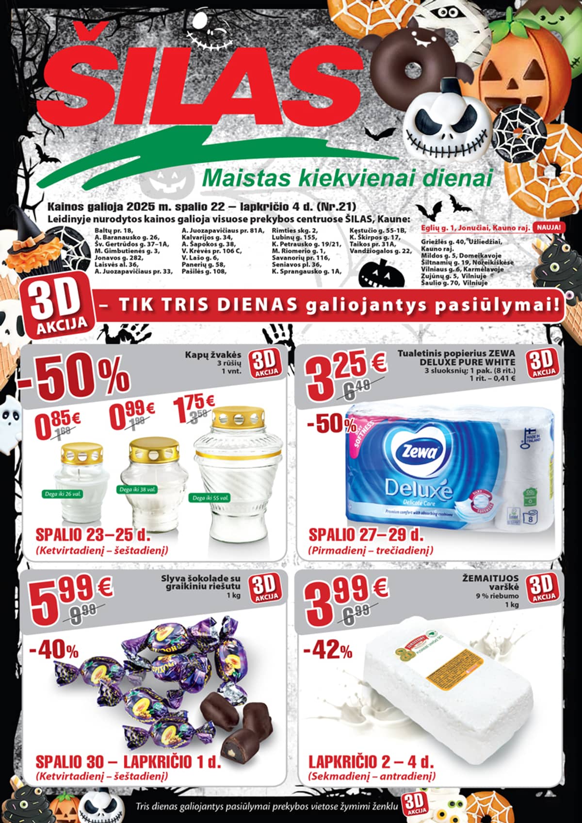 Šilas - Šilas akcijų leidinys Nr. 21 | 2025-10-23 - 2025-10-25 1 puslapis
